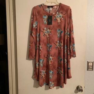 L & B Cow Skull Dress